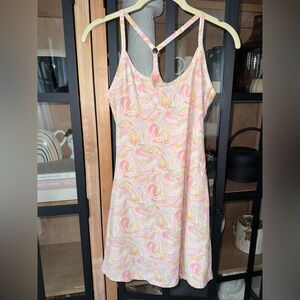 Outdoor Voices exercise dress marble swirls print skort active workout tennis